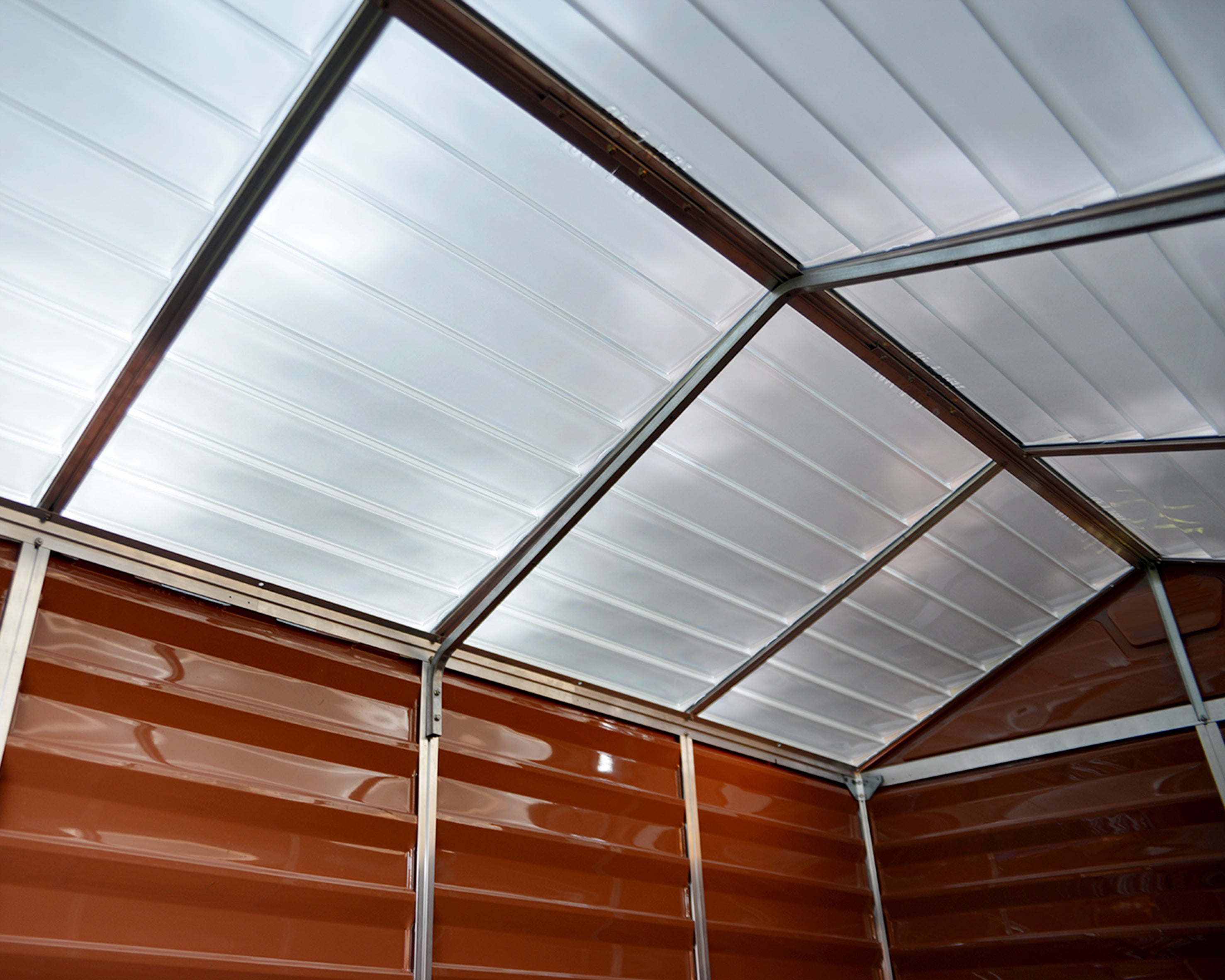 Skylight Casetta Da Giardino in Policarbonato 176X120X203 cm colore Ambra