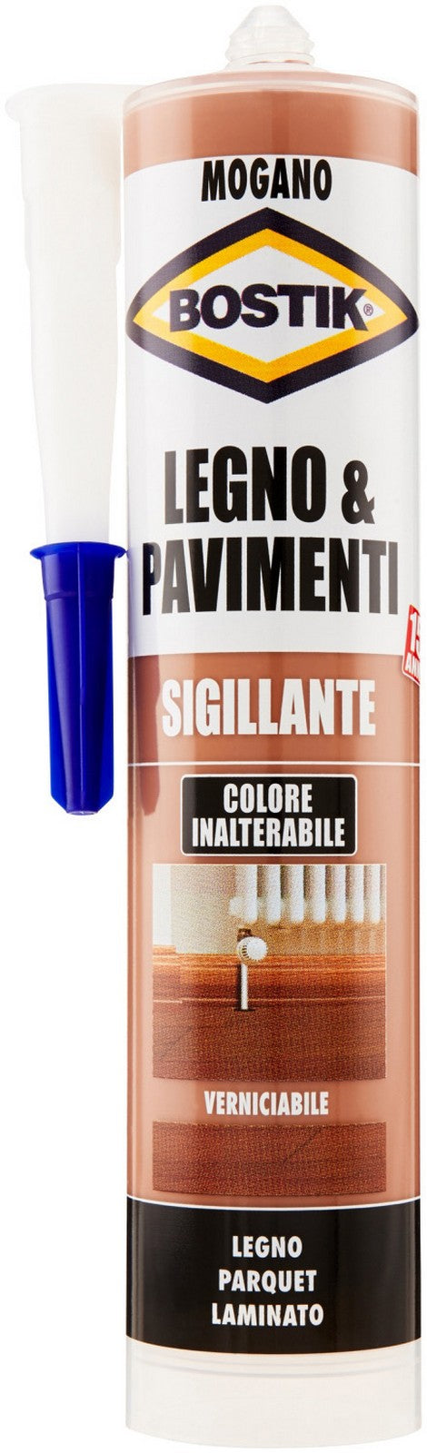 bostik sigillante legnopavimenti 300 ml mogano 36842