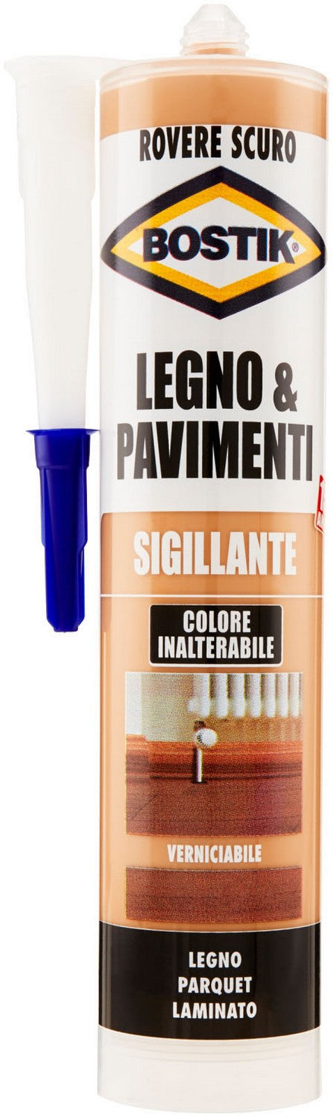 bostik sigillante legnopavimenti 300 ml rovere scuro 36957