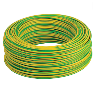 Cavo elettrico cordina unifilare fs17 sezione 6mmq giallo verde 25 metri