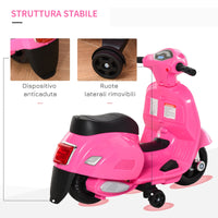 Piaggio Mini Vespa GTS Elettrica 6V per Bambini Rosa