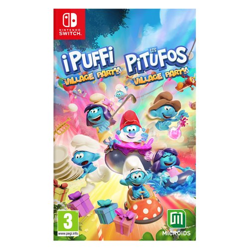 Videogioco microids 1145044 switch i puffi village party