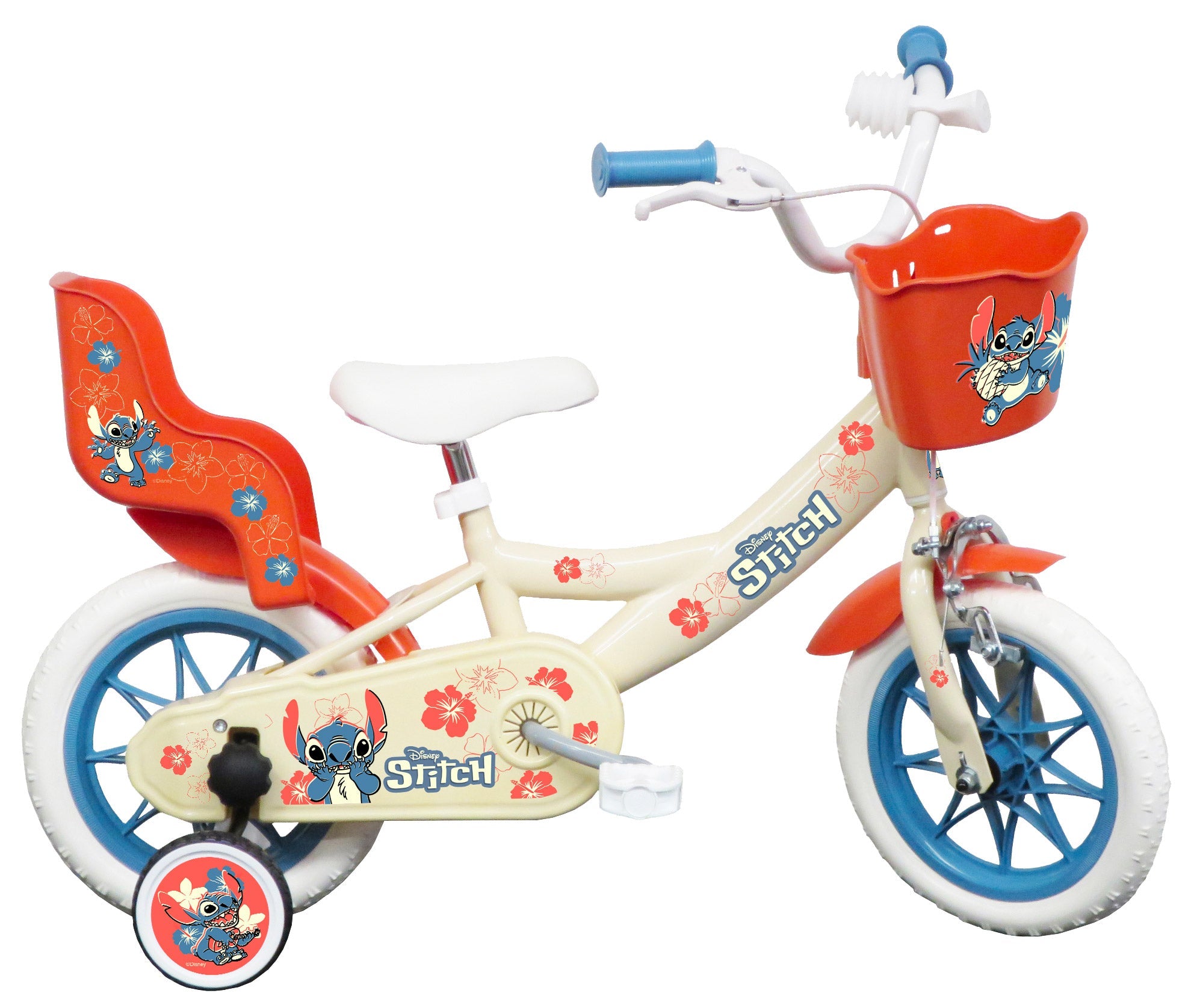 Bicicletta per Bambina 12" 1 Freno Stitch Bianca