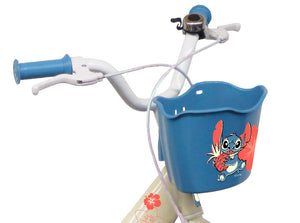 Bicicletta per Bambina 14" 2 Freni Stitch Bianca