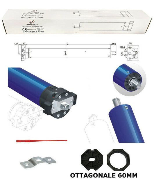 MOTORE PER TAPPARELLE 100 KG 50 NM 220 V AUTOMAZIONE AVVOLGIBILE