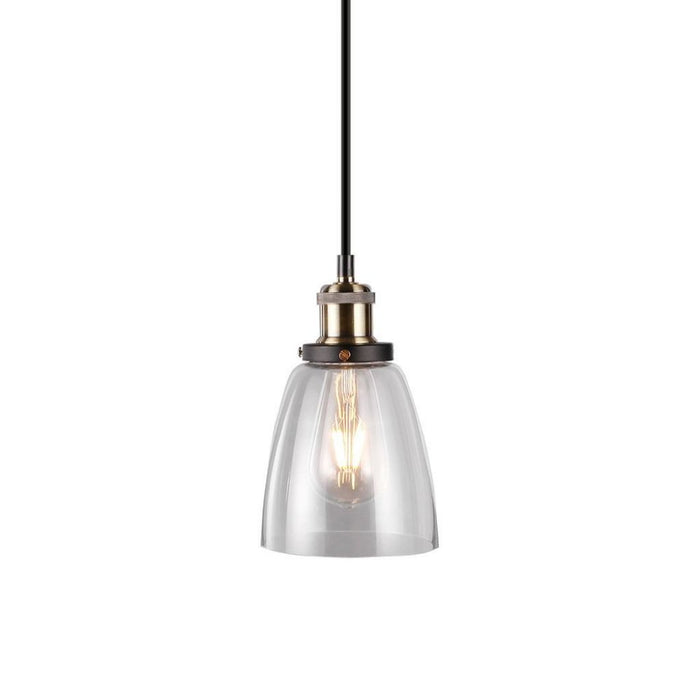 Luce in vetro vintage Luce trasparente Diametro 140