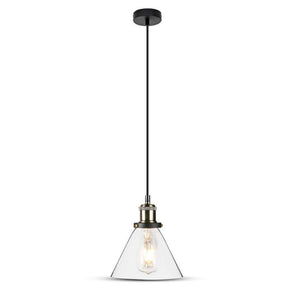 Luce in vetro vintage Luce trasparente Diametro 180