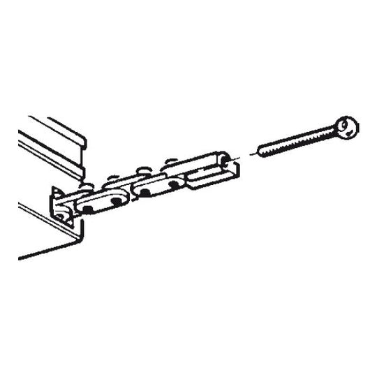 TESTINA ANTERIORE ALLUNGATA PER SERRAMENTI IN PVC/LEGNO MINGARDI 2700705 NUOVO