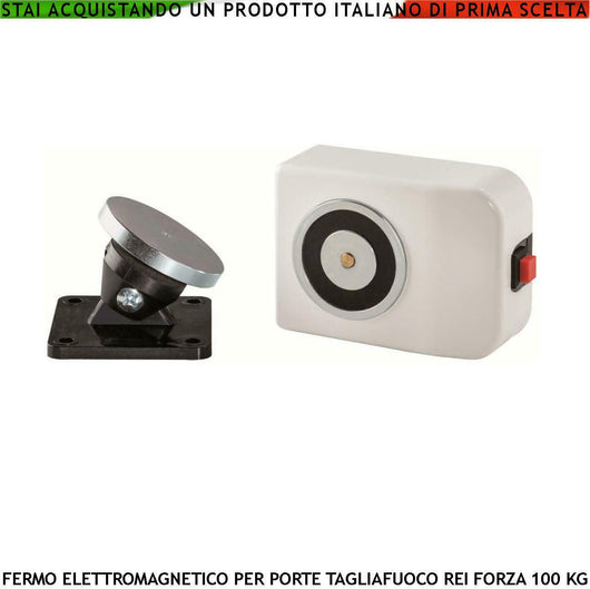 ELETTROMAGNETE FERMO BIANCO PORTE TAGLIAFUOCO REI SECURVERA SF-B5CASBESPA