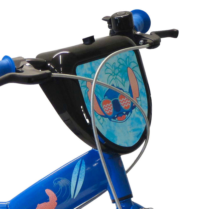 Bicicletta per Bambino 14” 2 Freni con Licenza Disney Stitch Blu