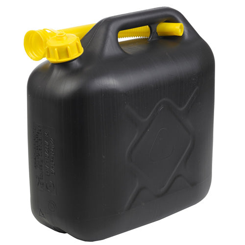 Tanica 10 litri con Tubo Flessibile per Benzina Acqua Carburante Nero All Ride