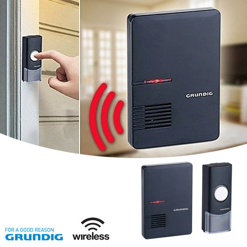 Campanello con Ricevitore senza Fili Wireless fino a 80 metri Casa Porta Grundig