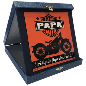 Targa Sei un papÃƒÂ  mito cofanetto - Gadget idea regalo festa del papÃƒÂ 