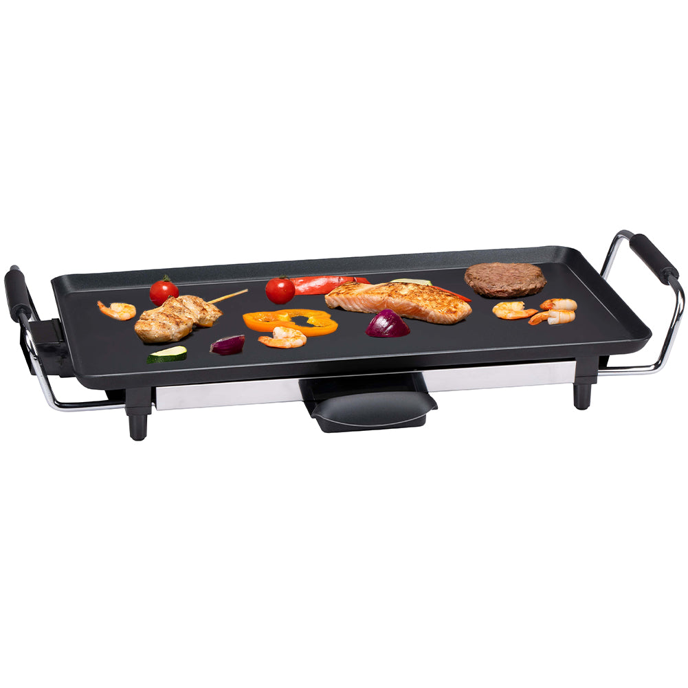 Piastra Grill Griglia Teppanyaki Antiaderente 48x28 cm 5 Impostazioni di Calore