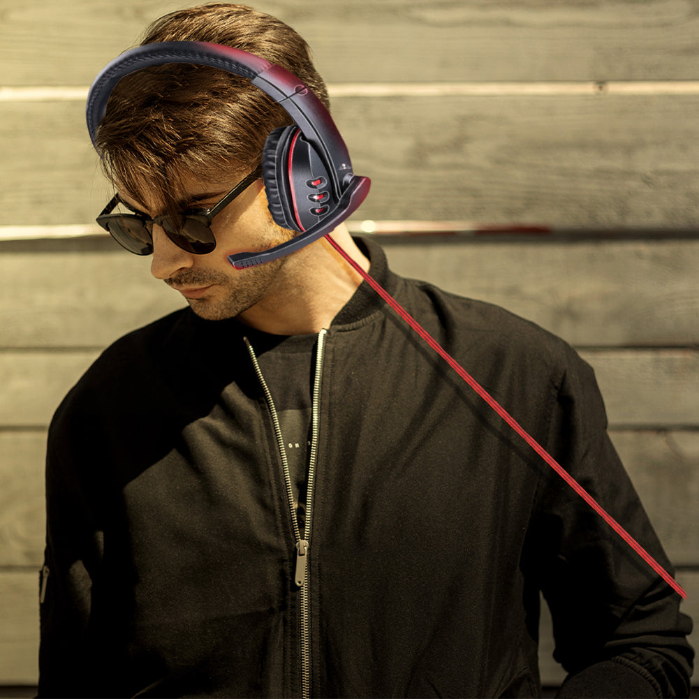 Cuffie Gaming da Gioco Over-Ear con Cavo da 1,5 cm e Cancellazione del Rumore