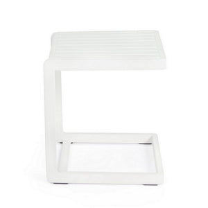 Tavolino da Giardino Esterno Bianco Mobili Outdoor Minimal Konnor Bizzotto