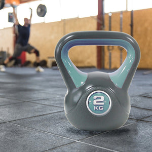 Kettlebell Esercizio Fisico Fitness Peso in Ghisa da 2 kg Impugnatura Ergonomica