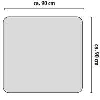 Tappetino per Sedia Proteggi Pavimento Trasparente 90x90cm Ideale Sedie Ufficio