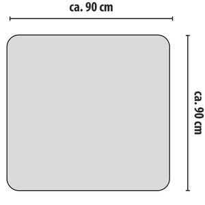 Tappetino per Sedia Proteggi Pavimento Trasparente 90x90cm Ideale Sedie Ufficio