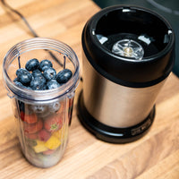 Frullatore Acciaio Inossidabile Smoothie Blender con Caraffa da Asporto 1200W