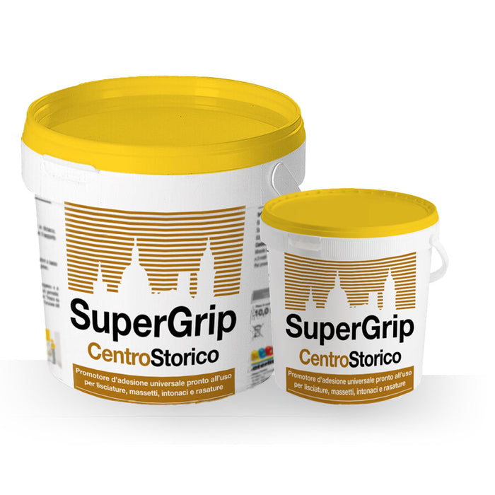 Supergrip Centrostorico - Promotore Di Adesione Per Lisciature, Massetti, Intonaci E Rasature Per Interni Ed Esterni 10Kg - Leca