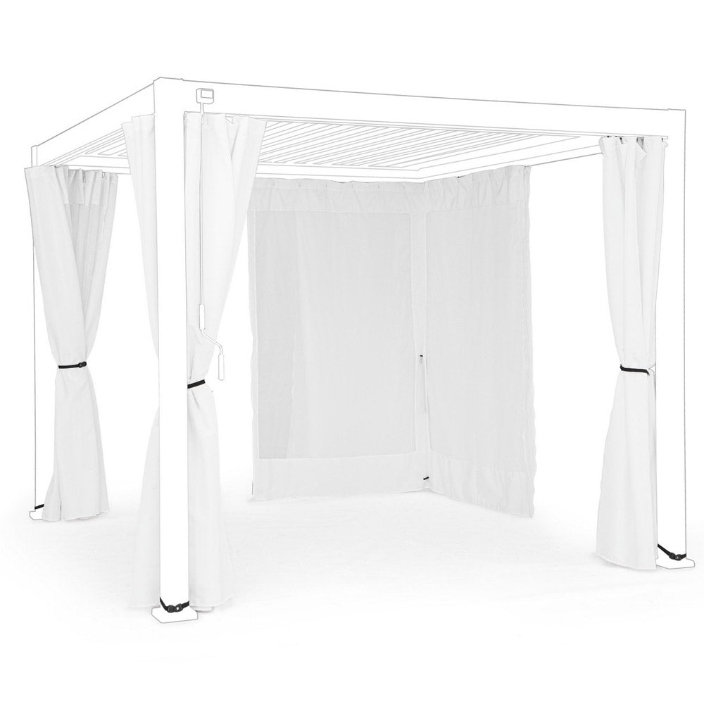 Set 4 Teli Laterali con Zanzariera per Pergola Ocean Bizzotto Formato: 3 x 3 m