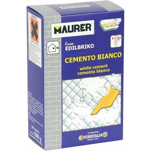 Cemento Bianco Da 1Kg Per Stuccatura E Riparazione Da Interno/Esterno-Maurer