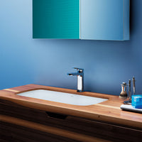 Lavabo sottopiano 50x40 Ceramica azzurra Glaze