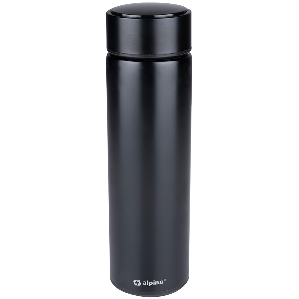 Thermos Digitale Borraccia Termica Capacità 180ml Tappo Antiperdita Acciaio Nero