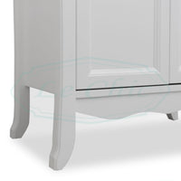 Colonna bagno contemporaneo bianco shabby con vetrine