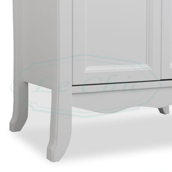 Colonna bagno contemporaneo bianco shabby con vetrine