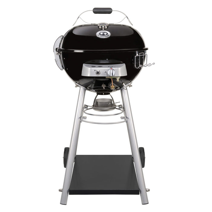 Barbecue a Gas Leon 570 G Outdoorchef Sferico Tondo con Ruote Sistema EasyFlip