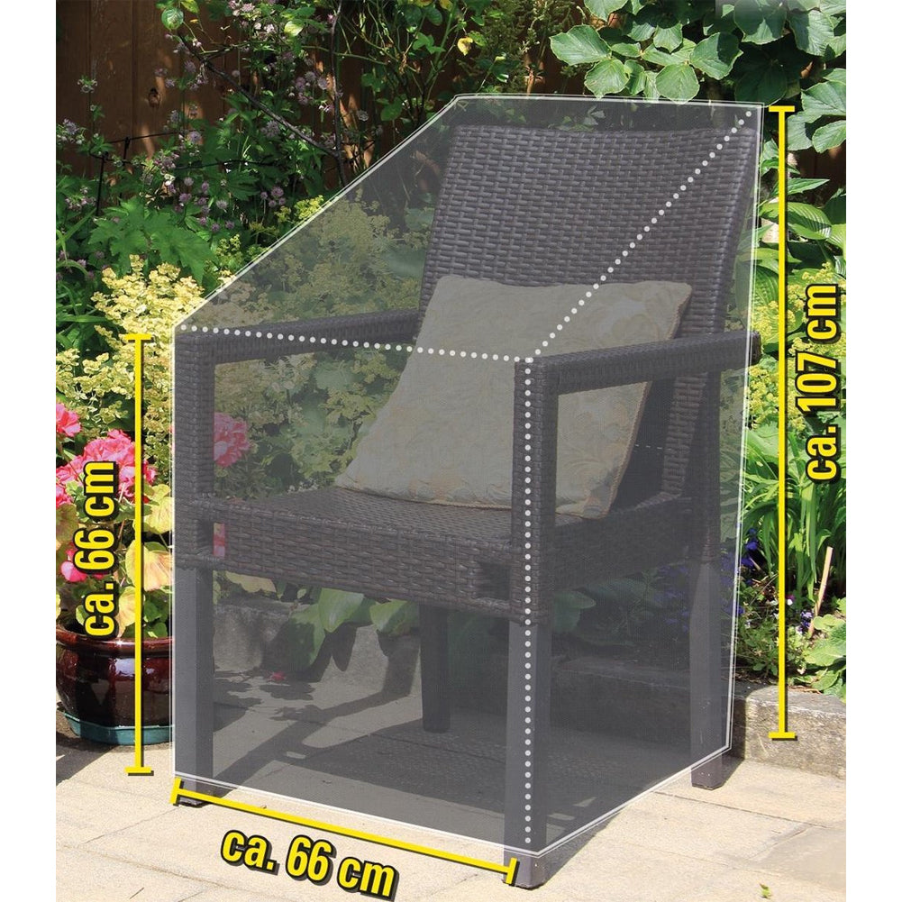 Coprisedia da Giardino Copertura Sedia Impermeabile Resistente 66 x 107 cm Nero