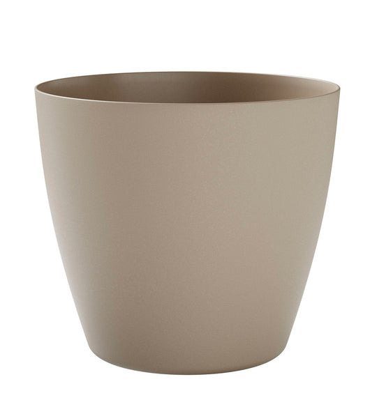 Vaso da Interno e Esterno 30x30x27 cm in Plastica Bayon 30 Grigio Chiaro