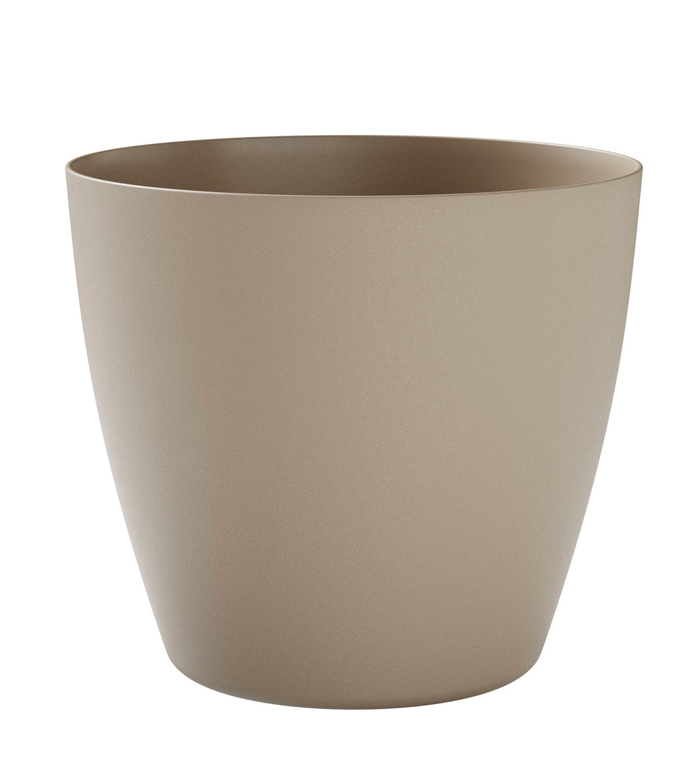 Vaso da Interno e Esterno 40x40x36 cm in Plastica Bayon 40 Grigio Chiaro