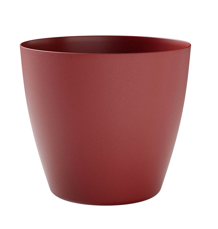 Vaso da Interno e Esterno 35x35x31 cm in Plastica Bayon 35 Rosso