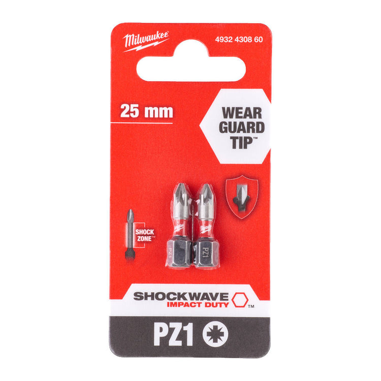 Inserto Bit Pz1 25Mm Shockwave Per Avvitatori Ad Impulsi-Pz.2 