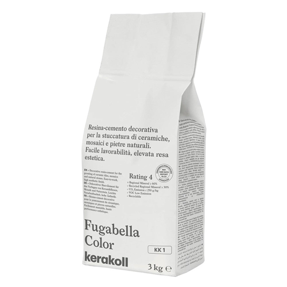 Fugabella Color Kk 1 - Fugante Ibrido In Resina-Cemento Decorativo Per Stuccatura Di Piastrelle Mosaici E Marmi 3Kg - Kerakoll