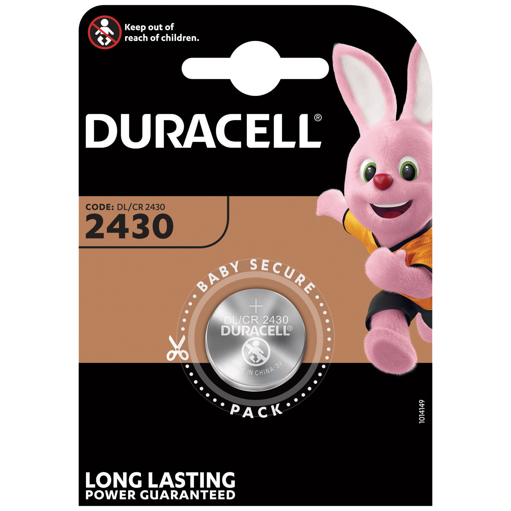 DURACELL BATTERIA A BOTTONE CR2430 BL.1PZ. DURACELL BL 10,0