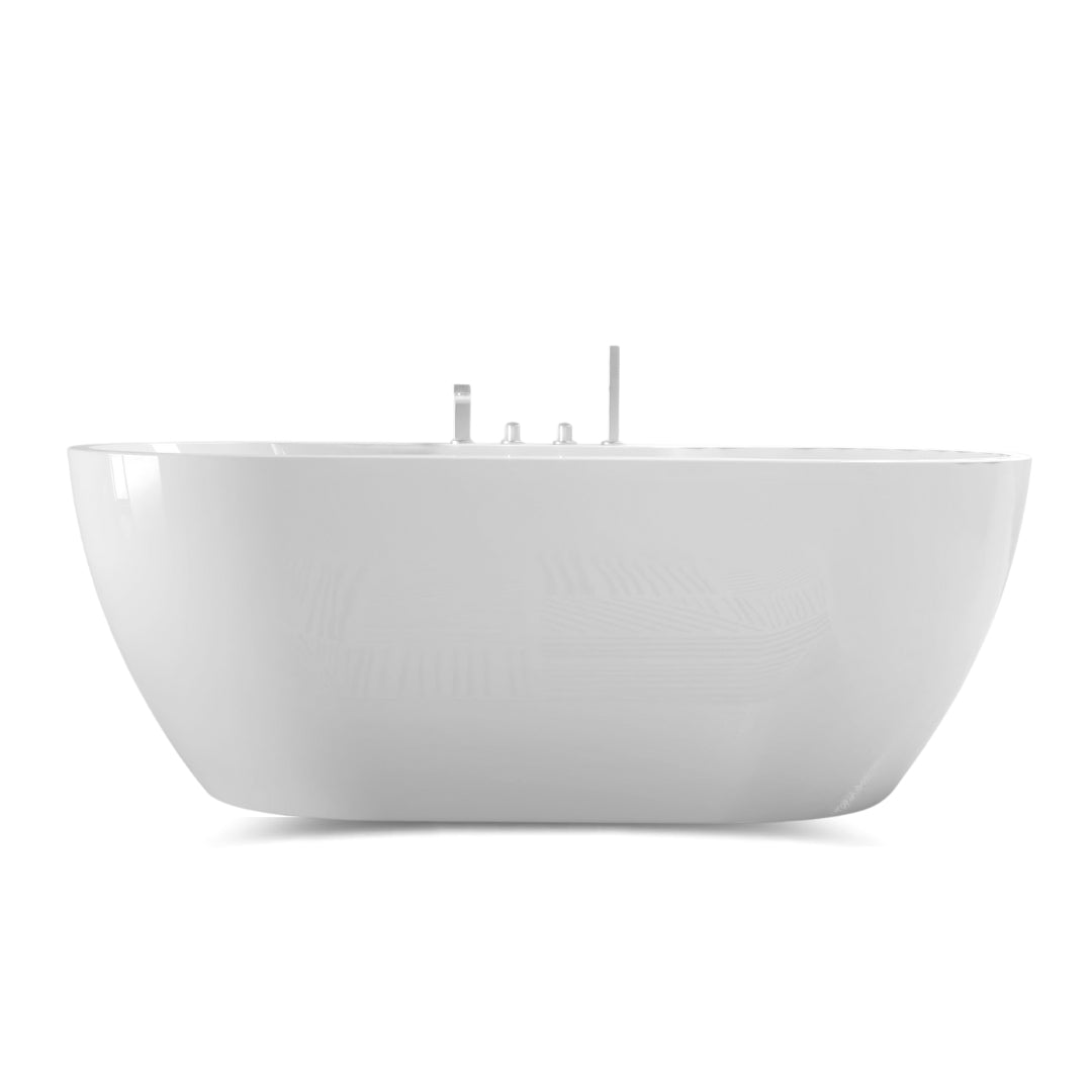Ogomondo vasca free standing onda in acrilico colore bianco lucido *** misure 160x80x60 cm, confezione 1