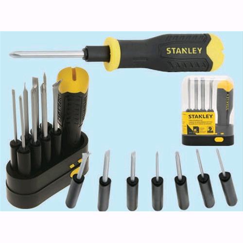 STANLEY KIT 8 GIRAVITI MULTILAMA 0-62-511 con Punteruolo e Levachiodi