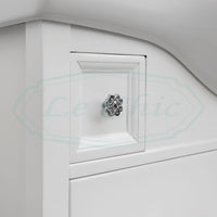 Arredo bagno 105cm bianco shabby con specchio