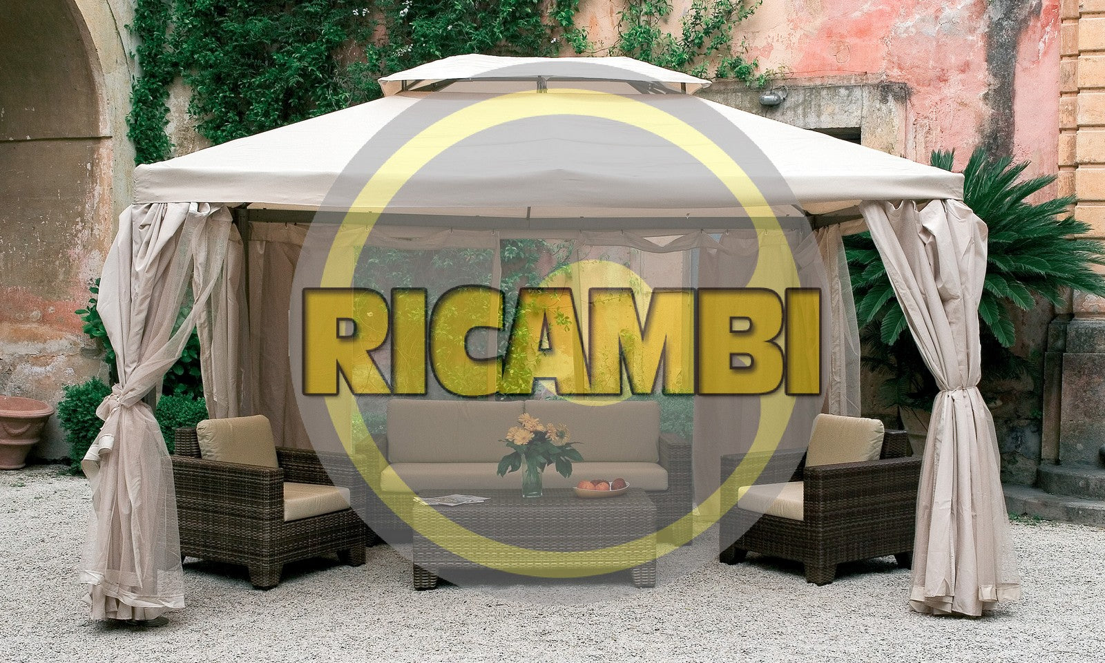 set 4 teli laterali per gazebo sahara mt.4x4 39121