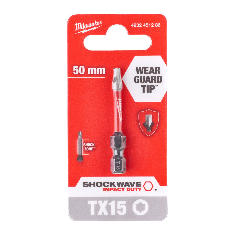 Inserto Bit Tx15 50Mm Shockwave Per Avvitatori Ad Impulsi-Pz.1 