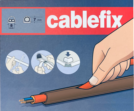 CANALINA ADES.INOFIX 8X7MM LUNGH.4MT MARRONE  CF 1,0