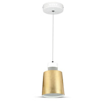 Luce a ciondolo a LED 7W (acrilico) - paralume dorato 120*190mm 4000K