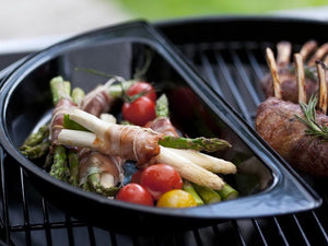 Mezzaluna per Barbecue in Set 2 Teglie Separate Outdoorchef