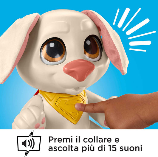 DC League Super-Pets Baby Krypto Cucciolo Snodato Suoni e Accessori Idea Regalo