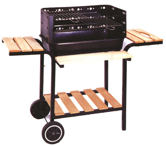 BBQ LAPILLO CM.60X40 H.72,5 CALIFORNIA C/MENSOLE E RUOTE