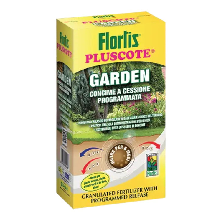 Concime PLUSCOTE GARDEN granulare a lento rilascio UNIVERSALE 1kg Flortis